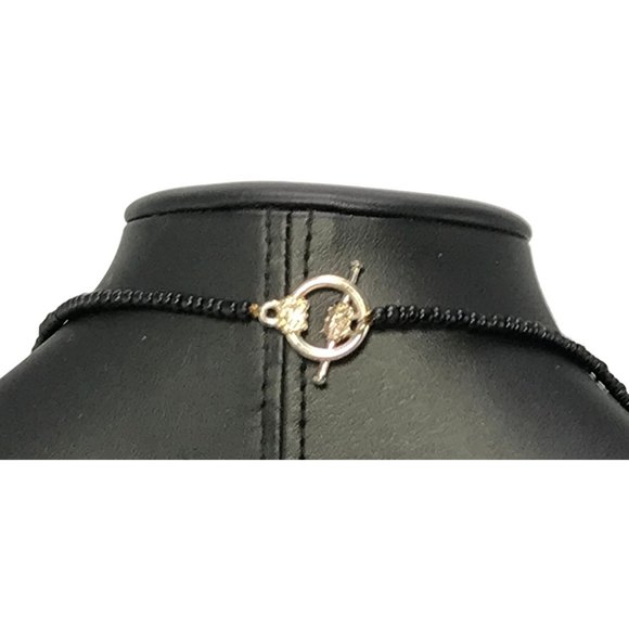 Handmade Purple Candy Colored Acrylic Metal and Glass Seed Bead Necklace - Picture 5 of 5